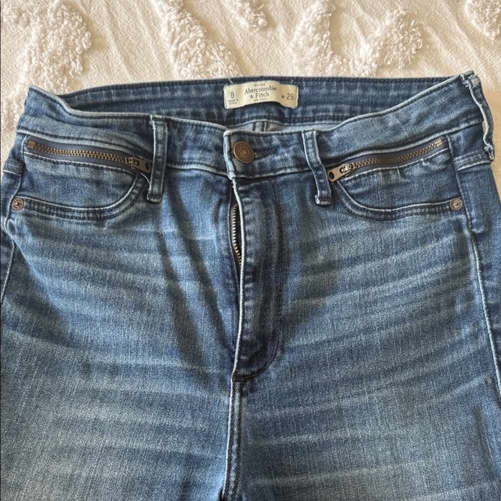 Abercrombie & Fitch High Rise Blue Jeans
